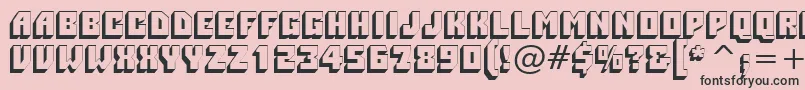 PioneerBt Font – Black Fonts on Pink Background