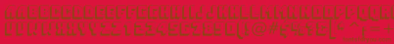 More about PioneerBt Font PioneerBt Font – Brown Fonts on Red Background