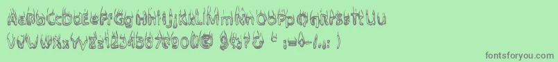 More about Baileysc Font Baileysc Font – Gray Fonts on Green Background