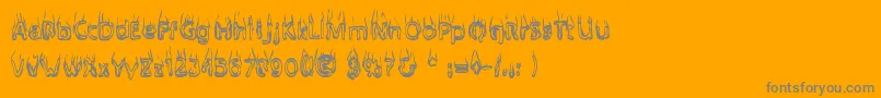 More about Baileysc Font Baileysc Font – Gray Fonts on Orange Background