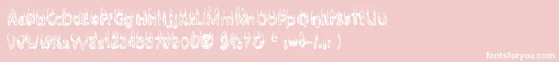 Baileysc Font – White Fonts on Pink Background