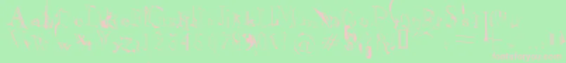 OpenfaceCensored Font – Pink Fonts on Green Background