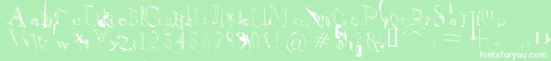 OpenfaceCensored Font – White Fonts on Green Background