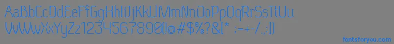 Шрифт NeuEichmass – синие шрифты на сером фоне