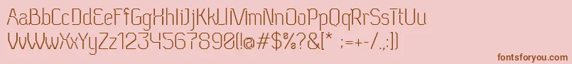 NeuEichmass Font – Brown Fonts on Pink Background