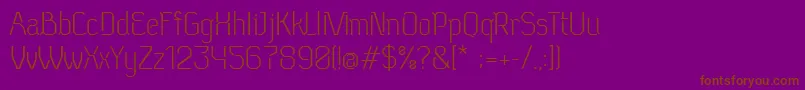 NeuEichmass Font – Brown Fonts on Purple Background