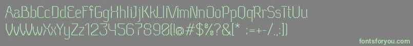 NeuEichmass Font – Green Fonts on Gray Background