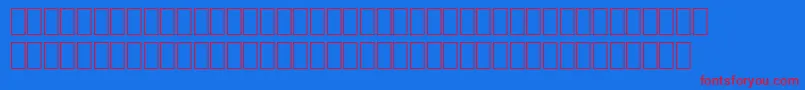 OcrADigitsRegular Font – Red Fonts on Blue Background