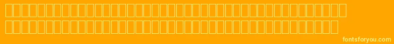 OcrADigitsRegular Font – Yellow Fonts on Orange Background