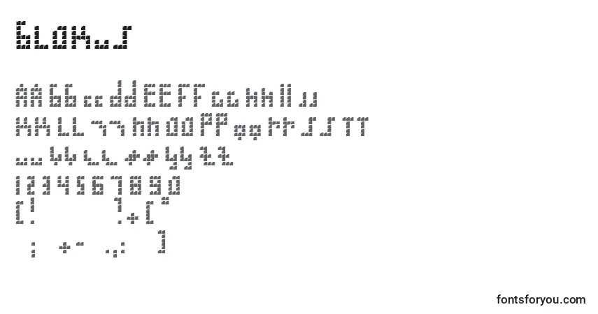 Шрифт Blokus (75291) – алфавит, цифры, специальные символы
