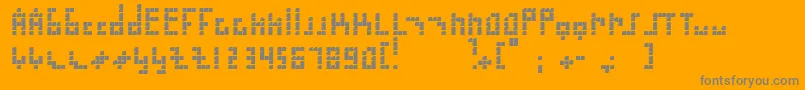 Шрифт Blokus – серые шрифты на оранжевом фоне