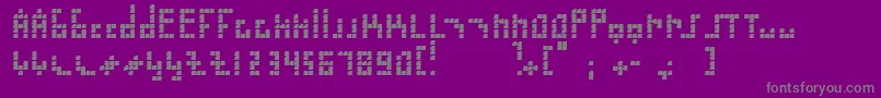 Шрифт Blokus – серые шрифты на фиолетовом фоне