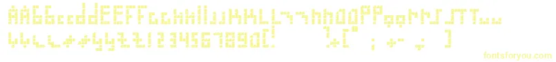 Шрифт Blokus – жёлтые шрифты