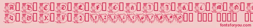 AmericanGothique Font – Red Fonts on Pink Background