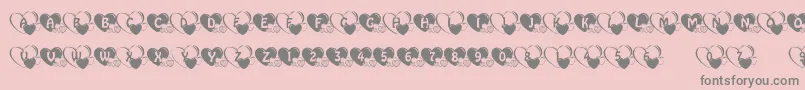 LiebMГјtterlein Font – Gray Fonts on Pink Background