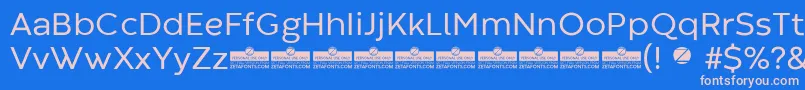 fuente CodecWarmRegularTrial – Fuentes Rosadas Sobre Fondo Azul