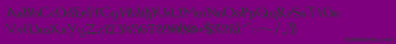 Dum1reit Font – Black Fonts on Purple Background