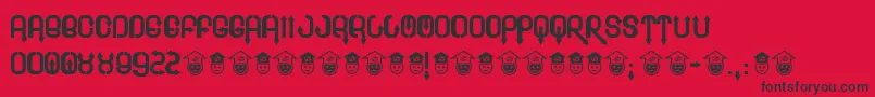 Blee Font – Black Fonts on Red Background