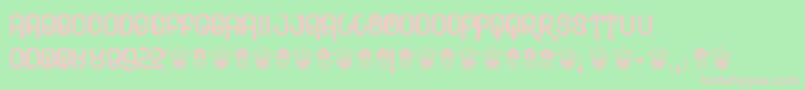 Blee Font – Pink Fonts on Green Background