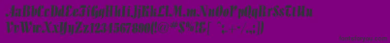 AllegrettodbNormal-Schriftart – Schwarze Schriften auf violettem Hintergrund