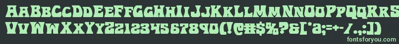 Hippocket Font – Green Fonts on Black Background