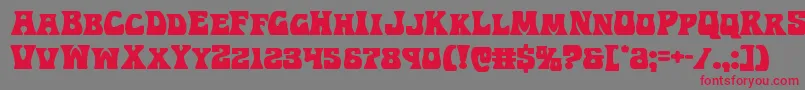 Hippocket Font – Red Fonts on Gray Background