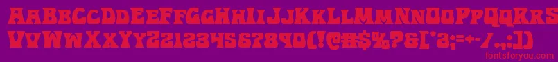 Hippocket Font – Red Fonts on Purple Background