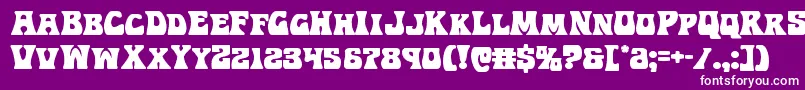 フォントHippocket – 紫の背景に白い文字