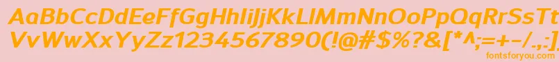 More about SavileExtrabolditalic Font SavileExtrabolditalic Font – Orange Fonts on Pink Background