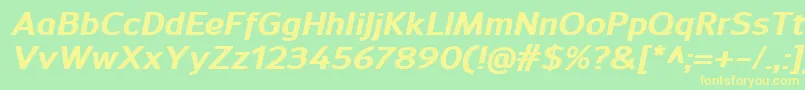 More about SavileExtrabolditalic Font SavileExtrabolditalic Font – Yellow Fonts on Green Background