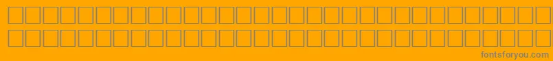 フォントCoolRegular – オレンジの背景に灰色の文字