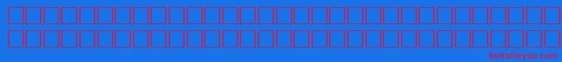 CoolRegular Font – Red Fonts on Blue Background