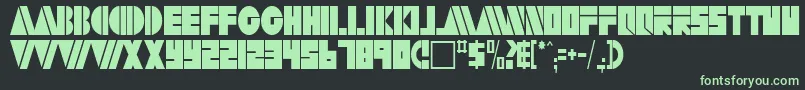 ArtyRegularTtstd Font – Green Fonts on Black Background