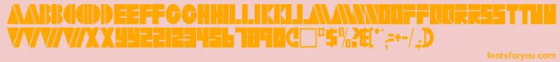 fuente ArtyRegularTtstd – Fuentes Naranjas Sobre Fondo Rosa