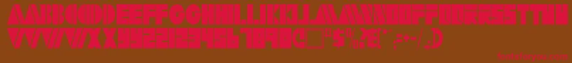 ArtyRegularTtstd Font – Red Fonts on Brown Background