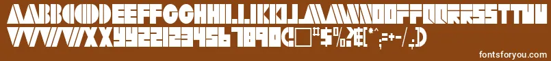 fuente ArtyRegularTtstd – Fuentes Blancas Sobre Fondo Marrón