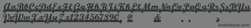 Team Font – Black Fonts on Gray Background