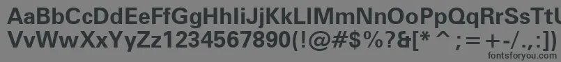 ZurichBoldWin95bt Font – Black Fonts on Gray Background