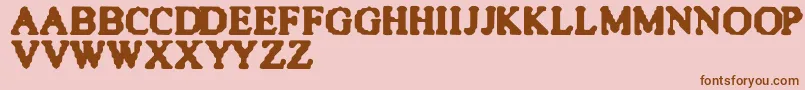 Quite Font – Brown Fonts on Pink Background