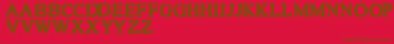 Quite Font – Brown Fonts on Red Background