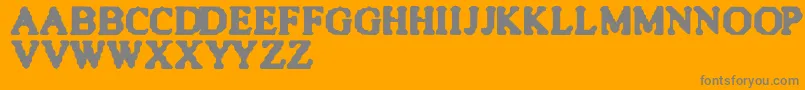 Quite Font – Gray Fonts on Orange Background