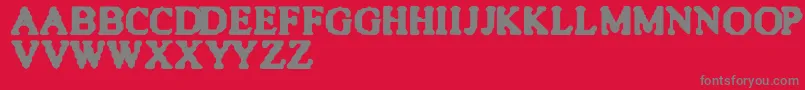 Quite Font – Gray Fonts on Red Background