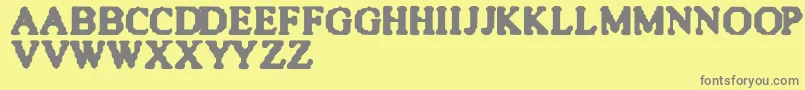 Quite Font – Gray Fonts on Yellow Background