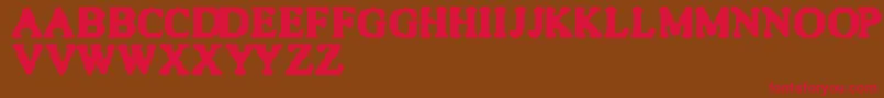 Quite Font – Red Fonts on Brown Background