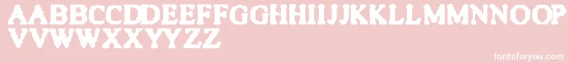 Quite Font – White Fonts on Pink Background
