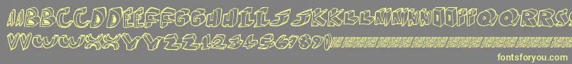 Moredimension Font – Yellow Fonts on Gray Background