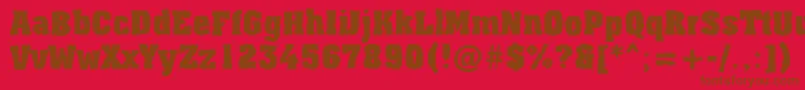 fuente AAssuanbrkBold – Fuentes Marrones Sobre Fondo Rojo