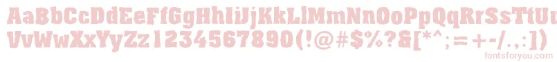 AAssuanbrkBold Font – Pink Fonts on White Background