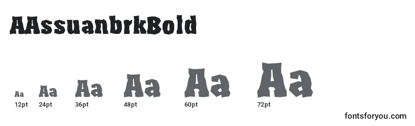 AAssuanbrkBold Font Sizes