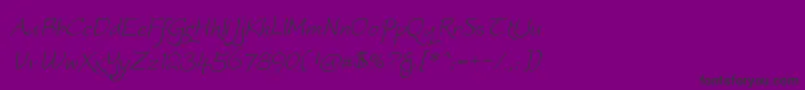 Worstveldslingextra2oblique Font – Black Fonts on Purple Background